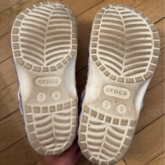 CROCS Women’s Lavender Geometric Glitter Classic Clog with Backstrap - Picture 7 of 7